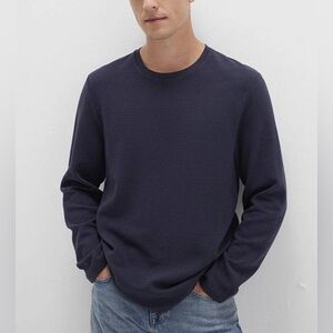 NEW MAVI Basic Crew Neck Long Sleeve Slim Fit Long Sleeve Navy Size Medium